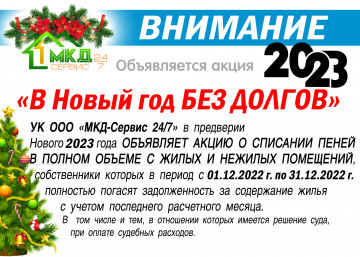 В новый год без долгов!